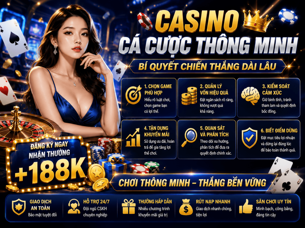 Cá cược kỹ thuật Gi88 với tư duy phân tích kèo, quản lý vốn và kiểm soát quyết định